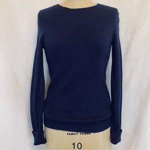 Pure cashmere Sm dark blue crewneck sweater